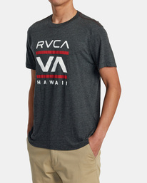 3 Island Radio Tee Black AVYZT01544 RVCA