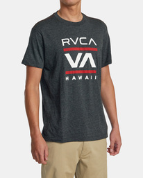 4 Island Radio Tee Black AVYZT01544 RVCA