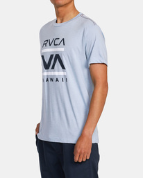3 Island Radio Tee Blue AVYZT01544 RVCA