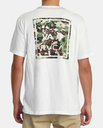 3 Camo All The Way Tee White AVYZT01546 RVCA