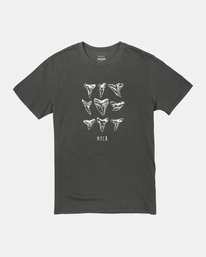 0 Horton Sharkbite Tee Black AVYZT01549 RVCA