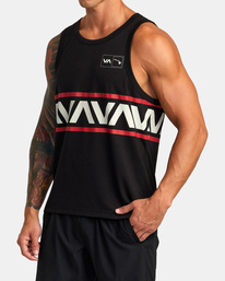 5 Hawaii Banded Tank Tee Black AVYZT01559 RVCA