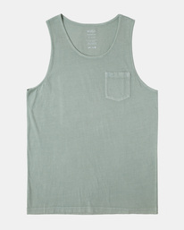 rvca, PTC Pigment Tank T-Shirt, GREEN HAZE (ghz) Pigment - Vest for Men AVYZT01563