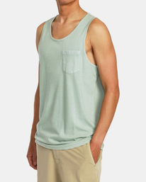 3 PTC Pigment Tank T-Shirt Green AVYZT01563 RVCA