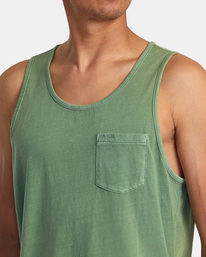 6 PTC Pigment Tank T-Shirt Green AVYZT01563 RVCA