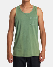 2 PTC Pigment Tank T-Shirt Green AVYZT01563 RVCA