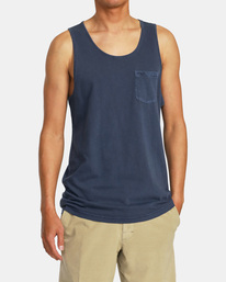 1 PTC Pigment Tank T-Shirt Grey AVYZT01563 RVCA