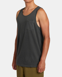 3 PTC Pigment Tank T-Shirt Black AVYZT01563 RVCA