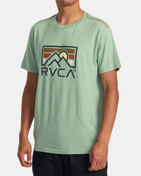 3 Horizon Ind Tee Green AVYZT01617 RVCA