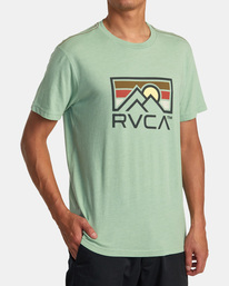 4 Horizon Ind Tee Green AVYZT01617 RVCA