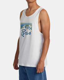 3 Blinders Tank White AVYZT01625 RVCA
