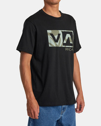 4 Balance Box Tee Black AVYZT01629 RVCA