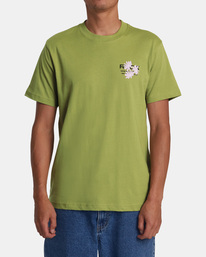 2 Ground Cover - T-Shirt for Men Green AVYZT01650 RVCA