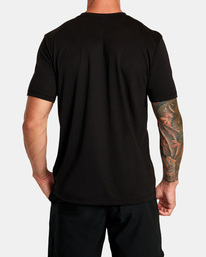 1 Double RVCA Split Tee Black AVYZT01672 RVCA