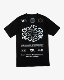 1 VA Sport Tee Black AVYZT01673 RVCA