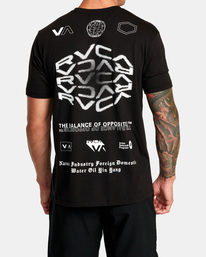 3 VA Sport Tee Black AVYZT01673 RVCA