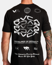 7 VA Sport Tee Black AVYZT01673 RVCA
