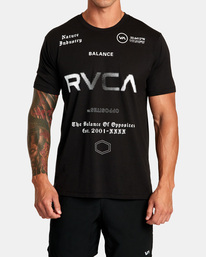 2 VA Sport Tee Black AVYZT01673 RVCA