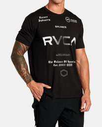5 VA Sport Tee Black AVYZT01673 RVCA