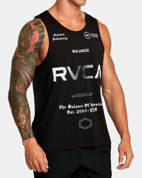 3 VA Sport Tank Black AVYZT01679 RVCA