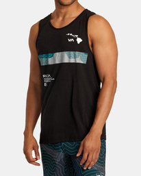 1 Hawaii Bar Topo Camo Vest  AVYZT01690 RVCA
