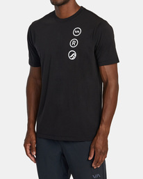 7 Ruotolo Stack - T-Shirt for Men Black AVYZT01721 RVCA
