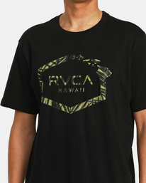 5 Hawaii Hex Tee Black AVYZT01733 RVCA