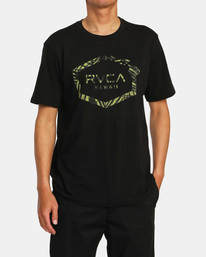 1 Hawaii Hex Tee Black AVYZT01733 RVCA