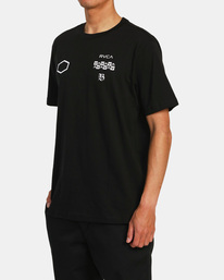 5 Barron Mamiya - Maglietta da Uomo Black AVYZT01740 RVCA