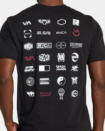 2 RVCA Arena - Camiseta para Hombre Negro AVYZT01861 RVCA