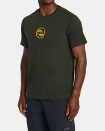 2 RVCA Twist T-Shirt Brown AVYZT01865 RVCA