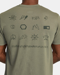 4 VA Scrap Elements T-Shirt Beige AVYZT01866 RVCA