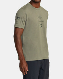 3 VA Scrap Elements T-Shirt Beige AVYZT01866 RVCA