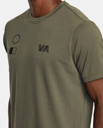 5 RVCA Copy T-Shirt Green AVYZT01902 RVCA