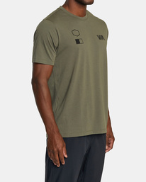 3 RVCA Copy T-Shirt Green AVYZT01902 RVCA