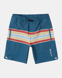 0 Boy's Eastern Elastic Waist Boardshorts 16" Blue B1182REE RVCA