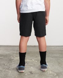 rvca, Boy's All Time Coastal Hybrid Short , RVCA BLACK (rvb) ALL TIME COASTAL SOLID HYBRID B206QRCO