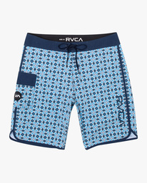 0 Boy's Eastern Elastic Boardshorts 17" Blue B5104EAS RVCA