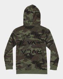 1 Boy's Ripper II Zip-Up Hoodie Green B6053RRI RVCA