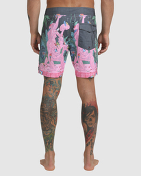 2 Luke Pelletier X Kristen Liu Wong Nightscape - Boardshort pour Homme Noir C1BSRBRVP2 RVCA