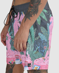 3 Luke Pelletier X Kristen Liu Wong Nightscape - Boardshort pour Homme Noir C1BSRBRVP2 RVCA