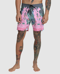 1 Luke Pelletier X Kristen Liu Wong Nightscape - Boardshort pour Homme Noir C1BSRBRVP2 RVCA