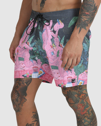 5 Luke Pelletier X Kristen Liu Wong Nightscape - Boardshort pour Homme Noir C1BSRBRVP2 RVCA