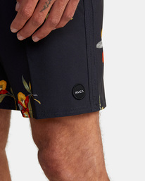3 Restless - Boardshort pour Homme Gris C1BSRCRVP2 RVCA