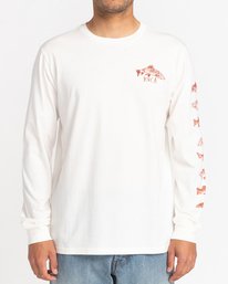 2 Ben Horton Downstream - Longsleeve für Männer Weiss C1LSRARVP2 RVCA