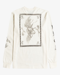 1 Benjamin Jeanjean Crane - T-shirt manches longues pour Homme Blanc C1LSRBRVP2 RVCA