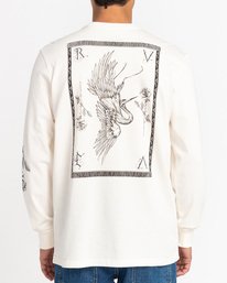 3 Benjamin Jeanjean Crane - T-shirt manches longues pour Homme Blanc C1LSRBRVP2 RVCA
