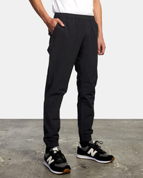 6 Daggers Elastic Tech - Pantalon pour Homme Noir C1PTRDRVP2 RVCA