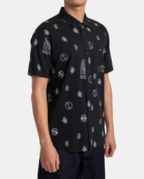 5 Hippy Bits 2022 - Short Sleeve Shirt for Men Black C1SHRIRVP2 RVCA