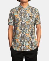 1 Daily - Short Sleeve Shirt for Men Green C1SHRTRVP2 RVCA